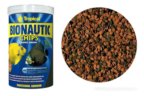 Ração Tropical Bionautic Chips  130g Marinho Garlic