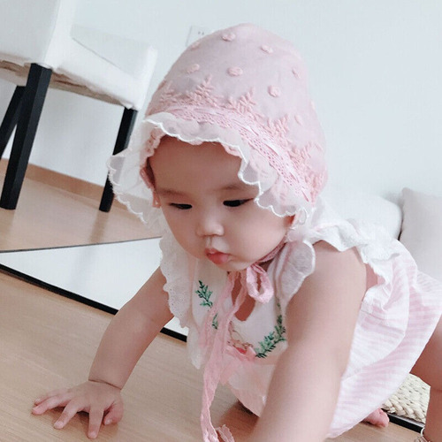 Gorro Para El Sol De Lolita Con Encaje Para Bebé Niña