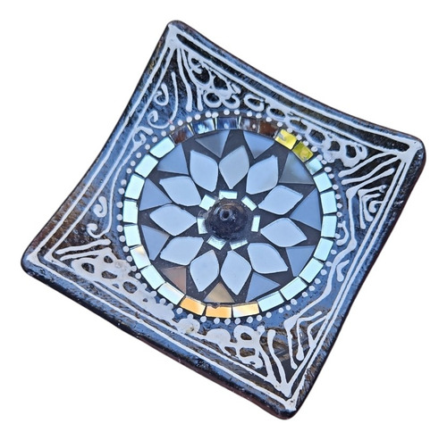 Porta Sahumerios Espejos Venecitas Cuadrado 10cm Aprox