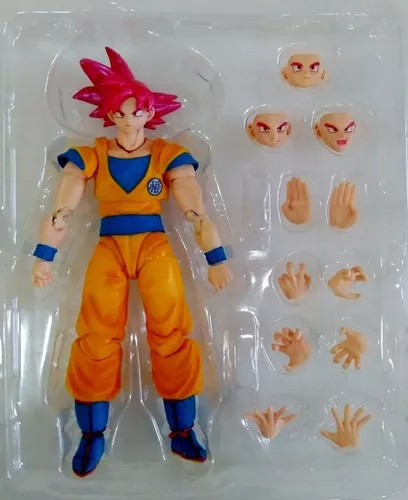 Boneco Goku Deus Super Saiyajin Articulado Dragon Ball Super - R$ 195