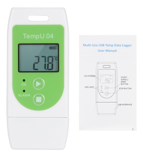 Registrador De Temperatura Usb Multiuso Datalogger Reutiliza