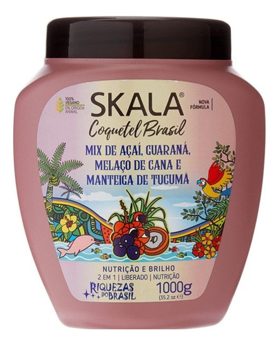 Crema Skala Coquetel Brasil X 1 Kg. 2 En 1  Perfumeria Ricky