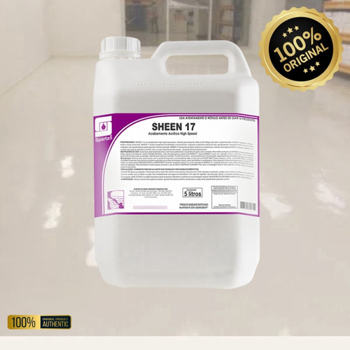 Sheen 17 Acabamento Cera Acrílico Antiderrapante Spartan 5l