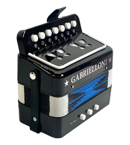 Acordeon Infantil Para Niños 7 Botones Y 3 Bajos Gabrielloni