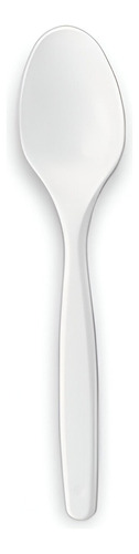 Cuchara Descartable Blanca De 18cm (x100) Ajídiseño