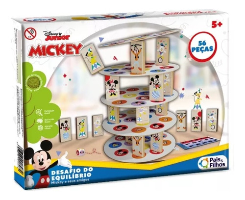 Desafio Do Equilíbrio Mickey E Seus Amigos Torre De Madeira