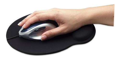 Mouse Pad Manhattan 434362 de goma 20.3cm x 24.1cm x 0.4cm negro