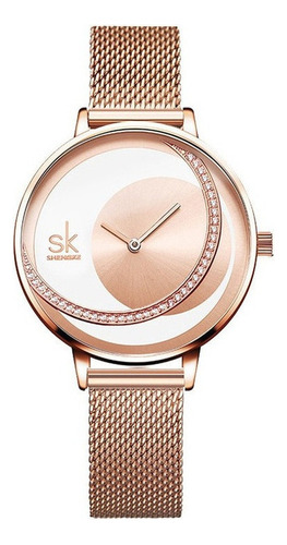 Relojes De Cuarzo Con Diamantes De Lujo Shengke 0088