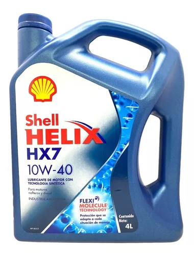 Aceite 10w40 Semisintetico Shell Helix Hx7 4 Litros + Regalo