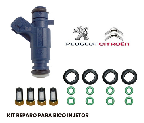 Kit Reparo Bico Injetor Peugeot 206 2000 2001 2002 2003 2009