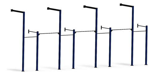 Rack Gaiola Crossfit Para Argola E Corda 7 Modulos M1fitness