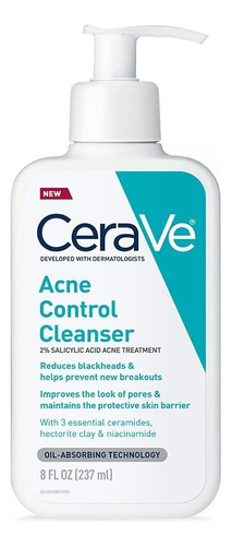 Cerave Limpiador Facial Acne Control Cleanser 237ml Momento de aplicación Día/Noche