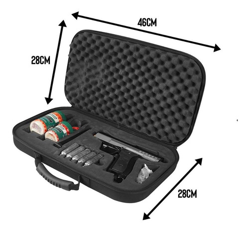 Pistola Atira Tinta Paintball Kingman Eraser 11mm + 10un Co2