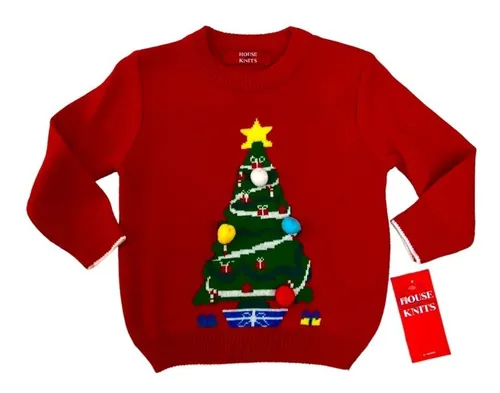 Sobrevivir Confusión Desfavorable Sueter Navideño / Ugly Sweater Para Bebe Diseños Varios