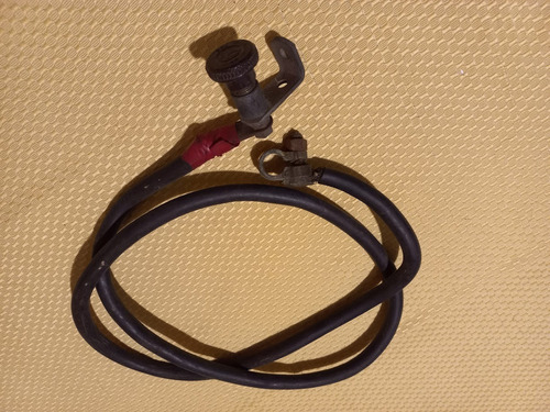 Antigüedad Borne De Bronce Con Cable De Cobre 10mm De 1.4mt