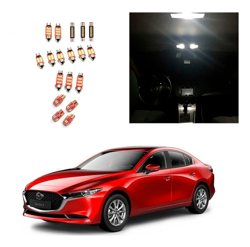 Luces Led Premium Hiperled Canbus Mazda 3 Año 2014-2019.