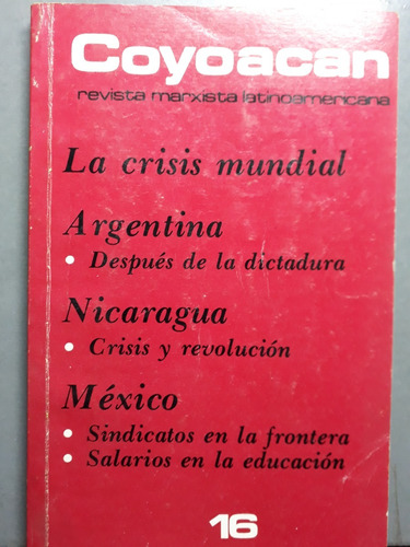 Revista Coyoacan Marxista Latinoamericana Nicaragua Crisis