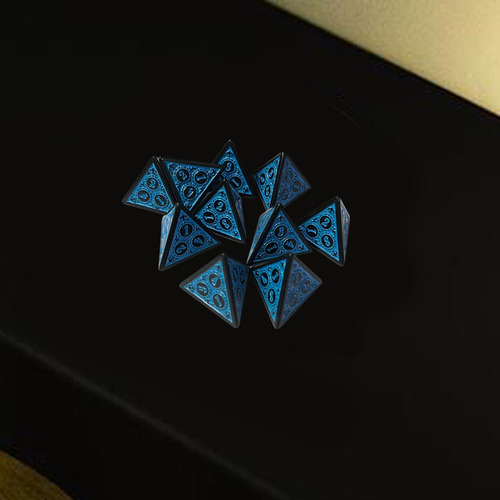 2 Dados De Varios Lados Dados De Acrílico Juegos De Azul
