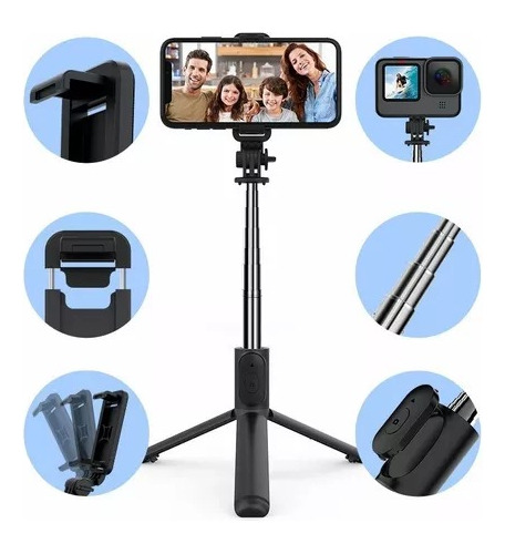 Tripode Selfie Stick Para Fotografía Celular Bt Con Control