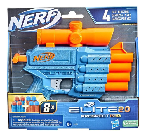 Pistola Nerf Elite 2.0 Prospect Qs-4 F4191 Hasbro