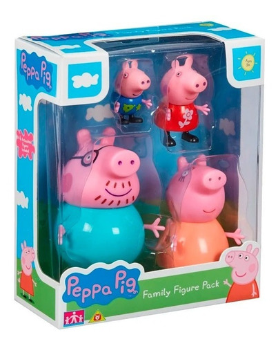 Peppa Pig Pack De Cuatro Figuras De La Familia 06666