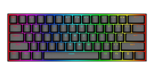 Teclado Gamer Redragon K630 Rgb 60 Dragonborn Switch Marrón