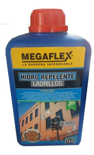 Hidro Repelente Impermeabilizador Ladrillos 1 Litro Megaflex