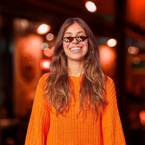Lentes pixelados sale
