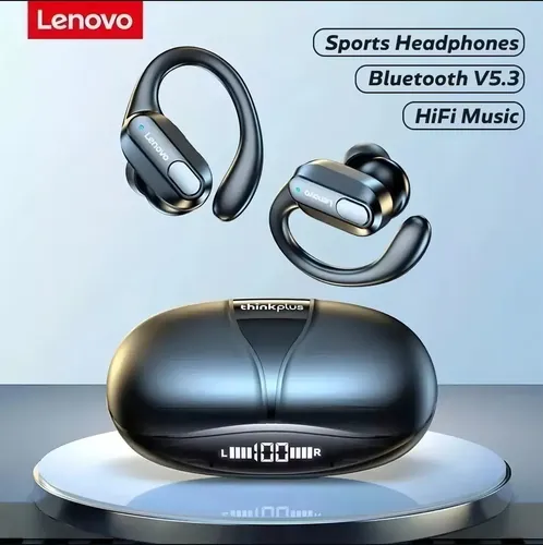 Auriculares Bluetooth 5.3 Lenovo Xt80 Thinkplus Negros Negro