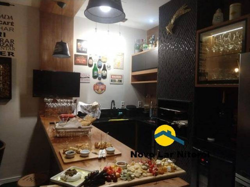 Imagem 6 de 15 de Cobertura Duplex Toda Reformada No Miolo De Icaraí 3 Quartos Com Vaga. - 145