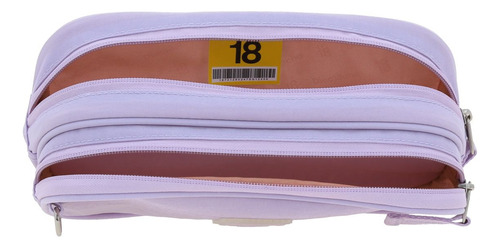 Lapicera Juvenil Chenson 1818 Zilp Doble Cierre Color Lila