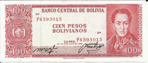 Bolivia 100 Bolivianos 1962