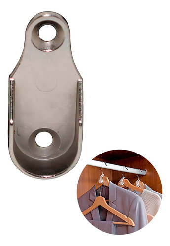Soporte ovalado para colgar en forma de tubo, 20 unidades