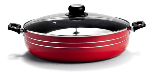 Imagen 1 de 1 de Arrocera Roja Lamex De 34 Cm Con Antiadherente