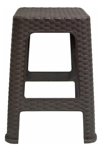 Banco Rattan Cuadrado, 10 Bancos De Plastico Apilables