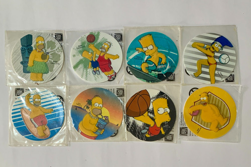 92 Tazos Variados Spiderman, Simpsons, Angry Birds L.170 (Usado)