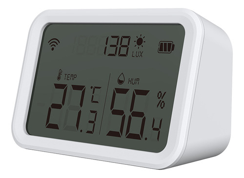 Alarme De Sensor De Temperatura, Umidade E Luz Tuya Smart Wi