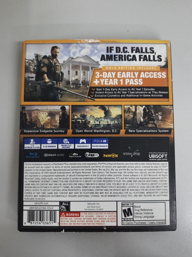The Division 2 Gold Edition Ps4 Steelbook Completo Com Jogo (Usado)