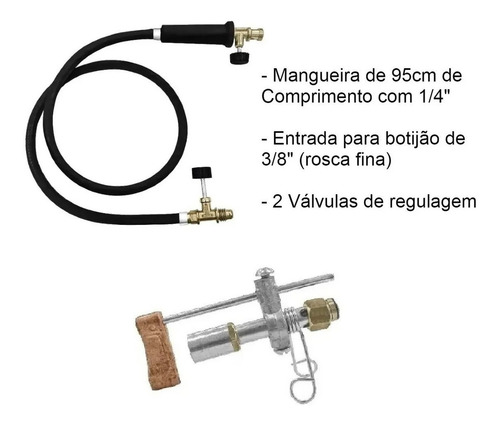 Maçarico De Solda Aparelho Com Machado Cabo Preto