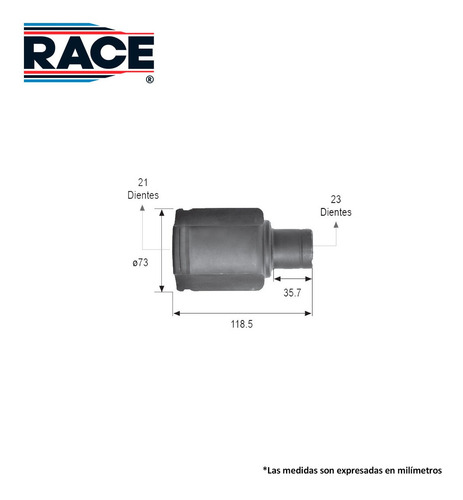 Espiga L/caja Derecha Renault Clio 1.6l 2002-2010 Race