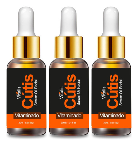 3 Serum Facial Antimanchas Natural Vitamina C Aclara 30 Ml