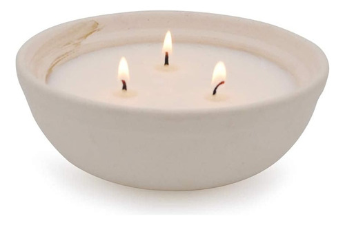 Velas De Citronela En Recipiente Grueso De Cerámica, Vela De