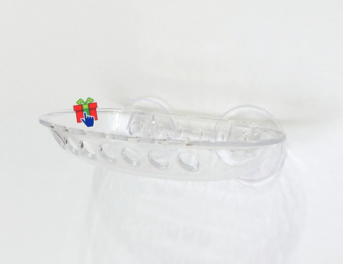 Jabonera Colgante De Pared Baño Con Doble Ventosa Sopapa
