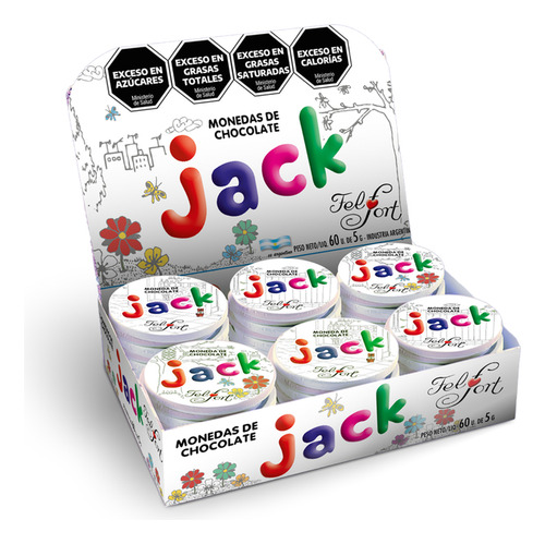 Monedas De Chocolate Felfort Jack Mafalda X 60u