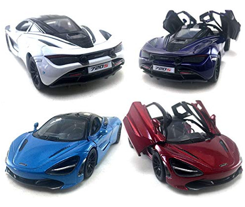 Hck Set Of 4 2017 Mc Laren 720s - Pull Back Toy N1vbq