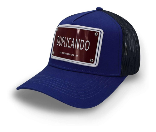 Gorra Gc Brothers Duplicando Trucker Azul Unitalla