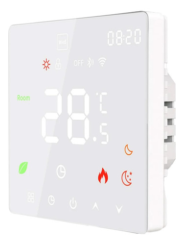 Termostato Calor Suelo Radiante, Mxehb-005, 5pzas, Lcd, Blan