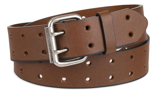 Dickies Cinturón De Cuero Totalmente Ajustable Con Doble 36