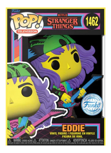 Funko Pop! Stranger Things - Eddie Guitarra Blacklight #1462