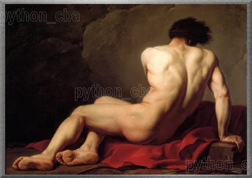 Cuadro Patroclo De Jacques-louis David - Año 1780